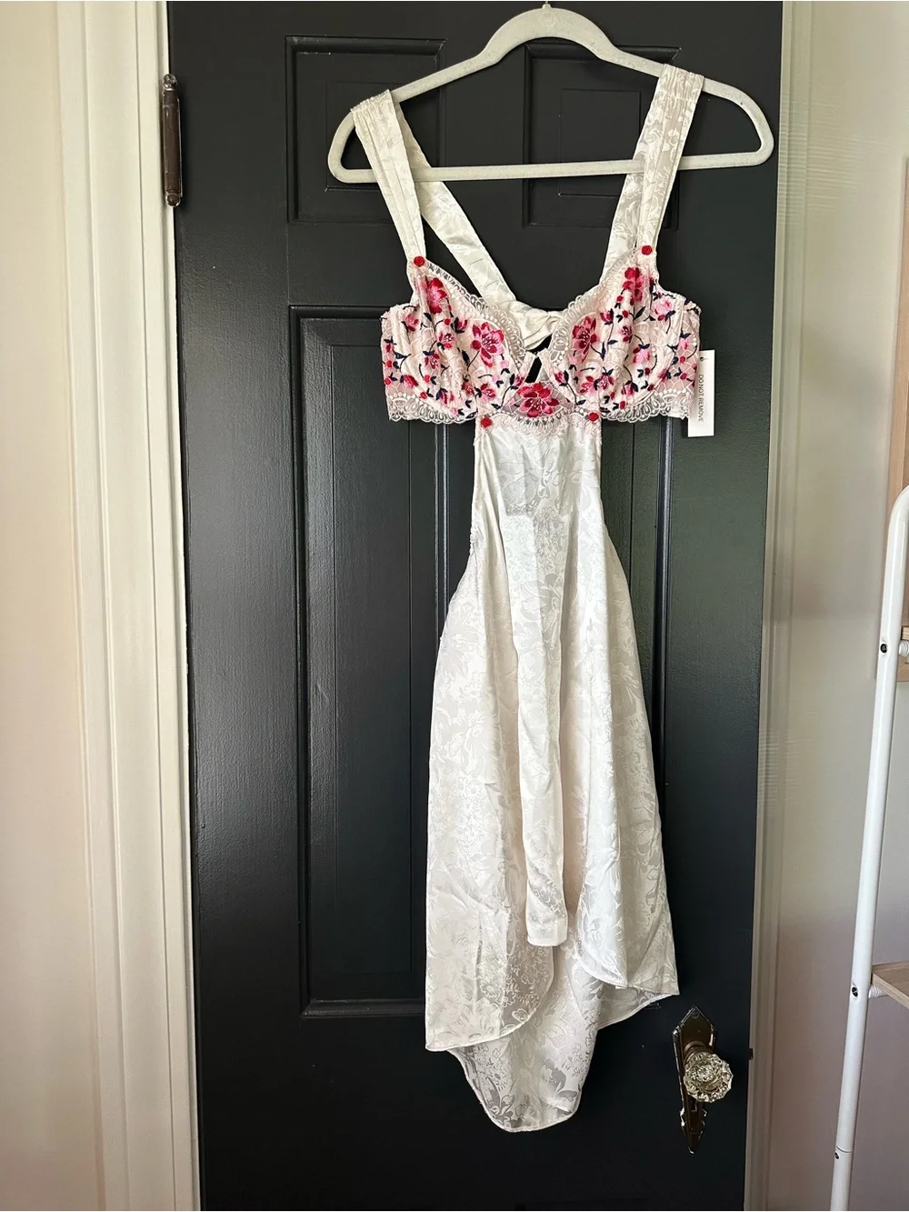For Love & Lemons Festival Rose Slip Dress Ivory NWT Medium